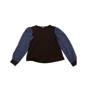 New Woman's Designer Vince Camuto Mixed Medium Blouse Small